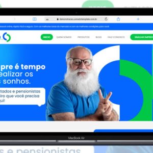 Template site para financeiras editável
